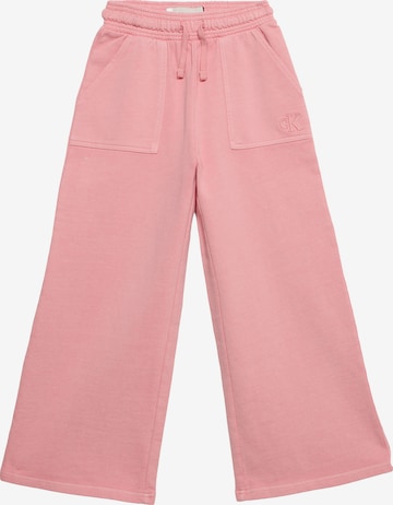 Calvin Klein Jeans Wide Leg Housut värissä vaaleanpunainen: etupuoli