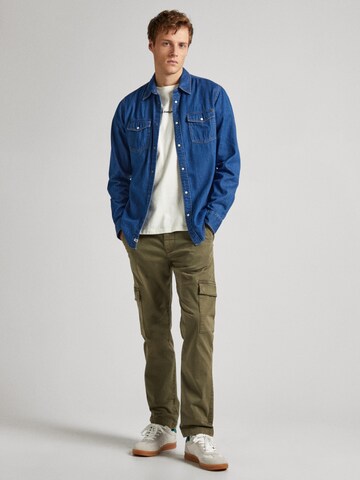 Pepe Jeans Slimfit Cargobroek in Groen