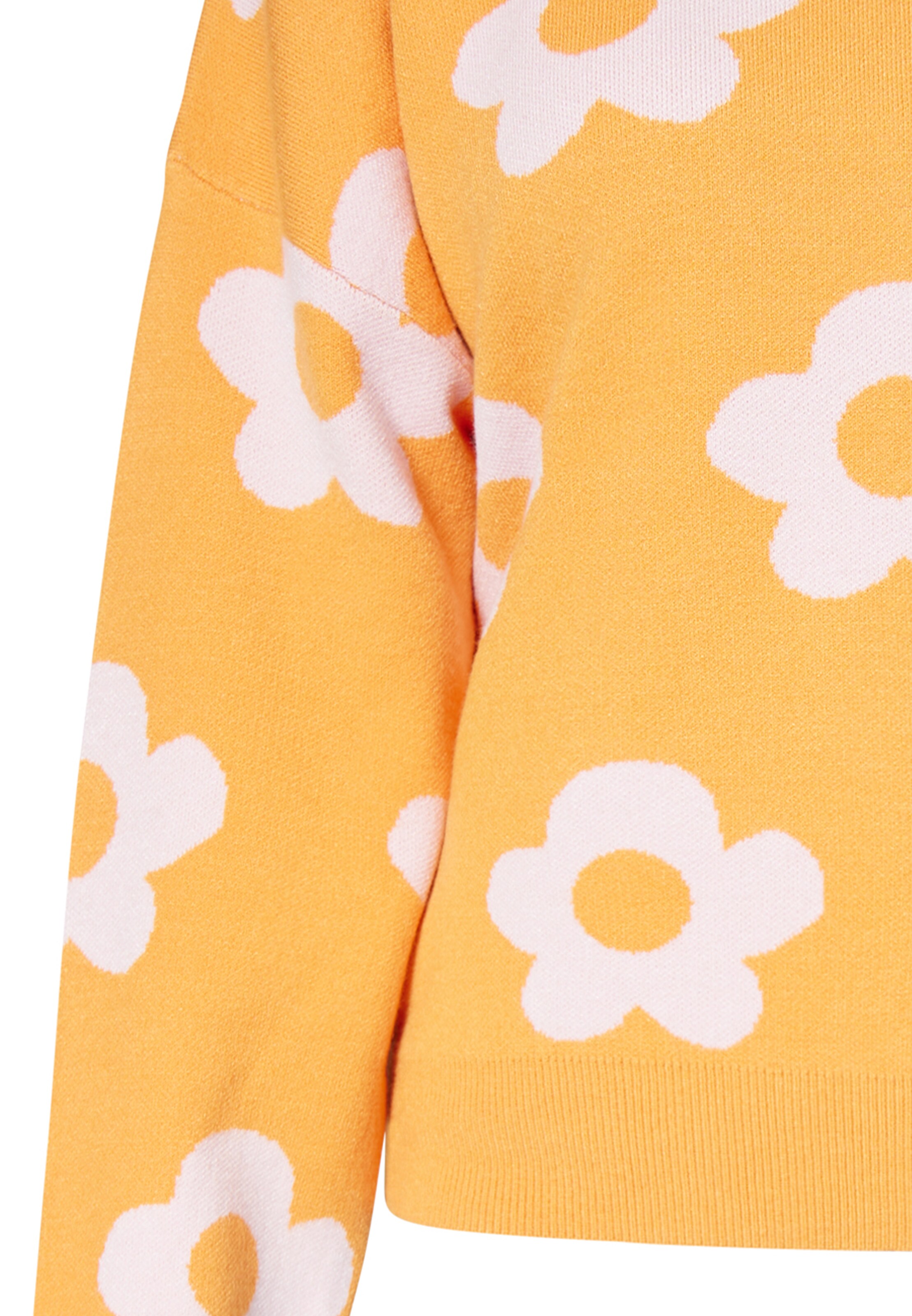 swirly Pulover | oranžna barva