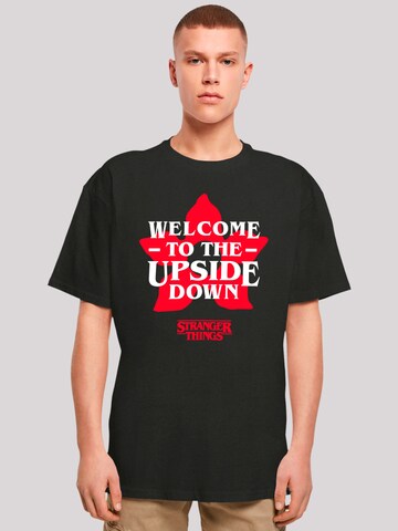F4NT4STIC T-Shirt 'Stranger Things Upside Down Dreams Netflix TV Series' in Schwarz: Vorderseite