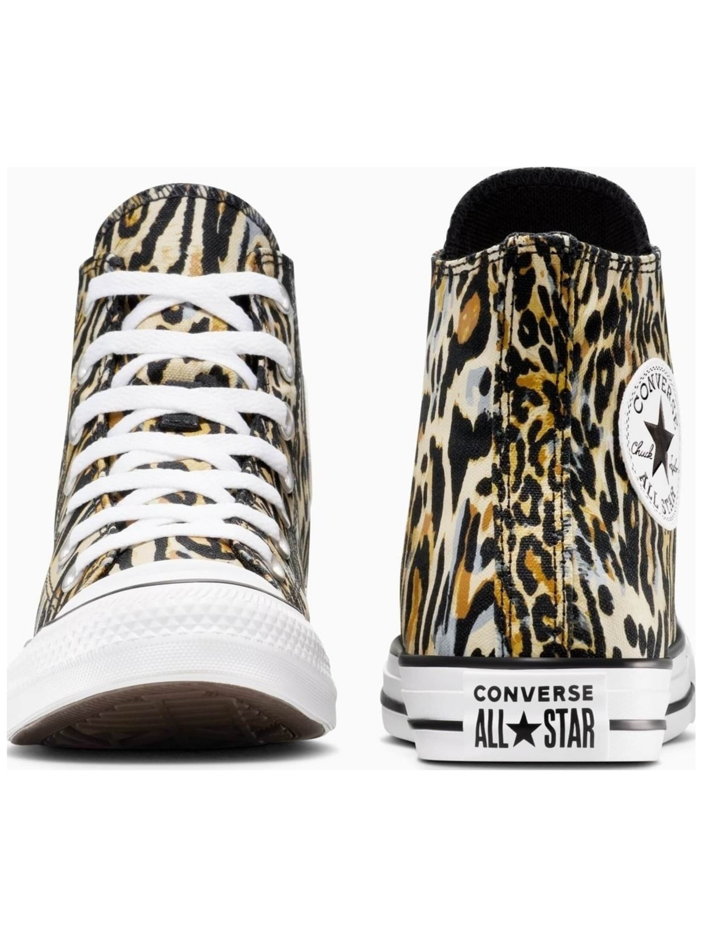 CONVERSE Sneaker low 'Converse Chuck Taylor All Star Leopard' in Braun