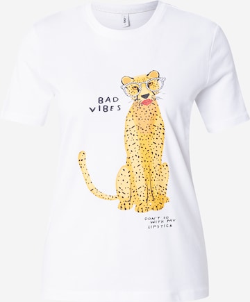 ONLY - Camiseta 'ONLBARIA' en blanco: frente