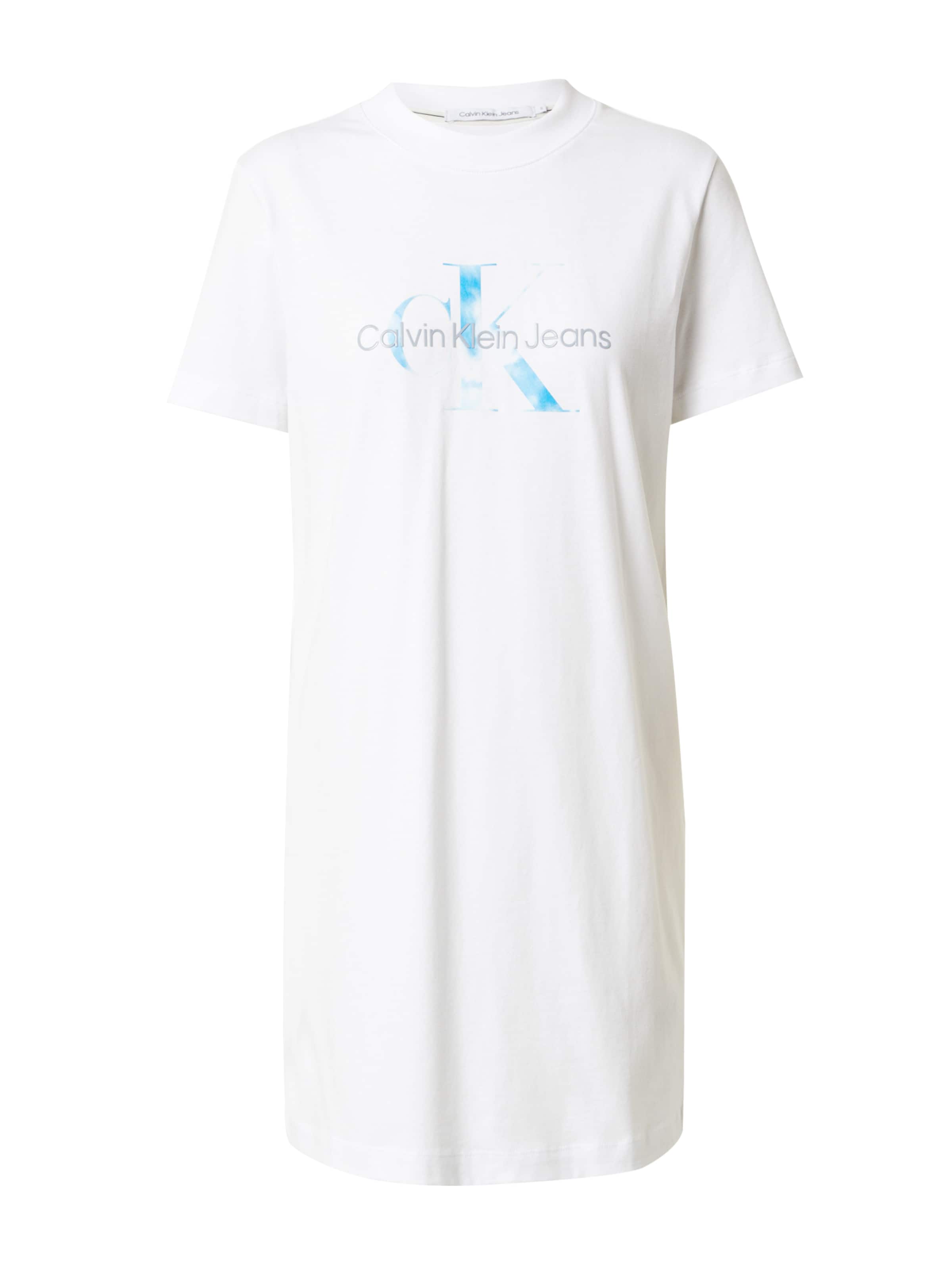 Frauen Kleider Calvin Klein Jeans Kleid 'AQUA' in Weiß - XM92353
