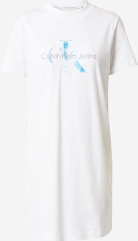 Calvin Klein Jeans Jurk 'Aqua' in Wit: voorkant