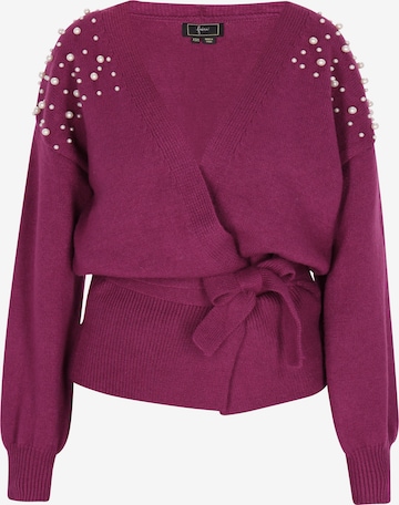 faina Knit Cardigan in Pink: front