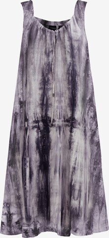 Finn Flare Sommerkleid 'Batikzauber' in Grau: Vorderseite