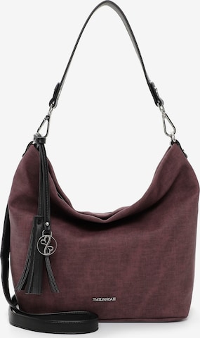 Emily & Noah Beuteltasche 'Elke' in Rot: Vorderseite