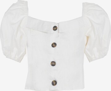 Influencer Blouse in White: front