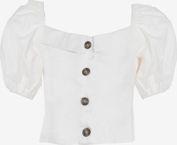 Camicia da donna di Influencer in bianco: frontale