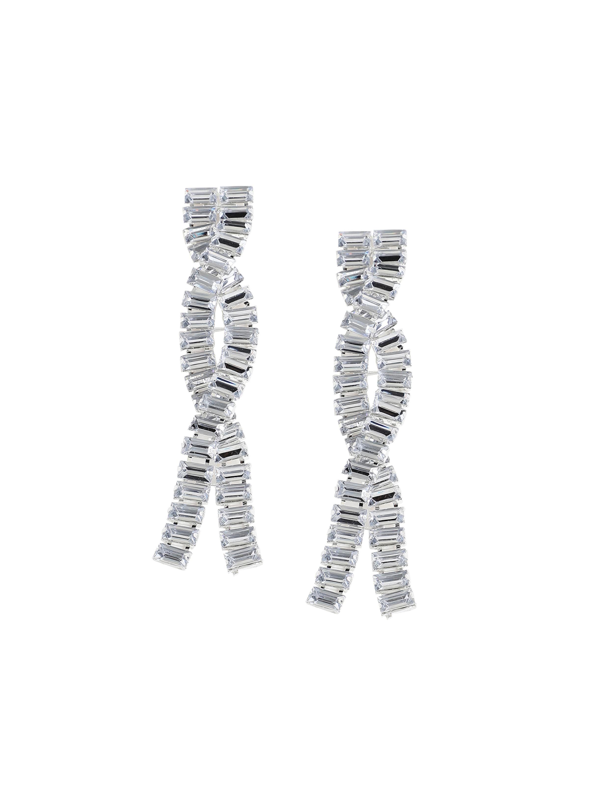 SOHI Náušnice – stříbrná: přední strana