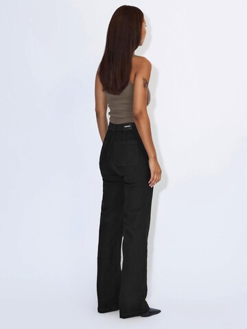 Dr. Denim Slimfit Jeans 'Drdenimmoxy High Straight Patch Pocke'‌ in Schwarz
