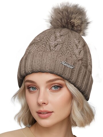 Neverless Beanie 'Jule' in Beige: front