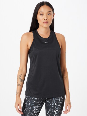 Reebok Sporttop in Zwart: voorkant