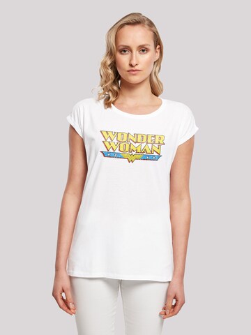 F4NT4STIC Shirt 'DC Comics Wonder Woman' in Wit: voorkant