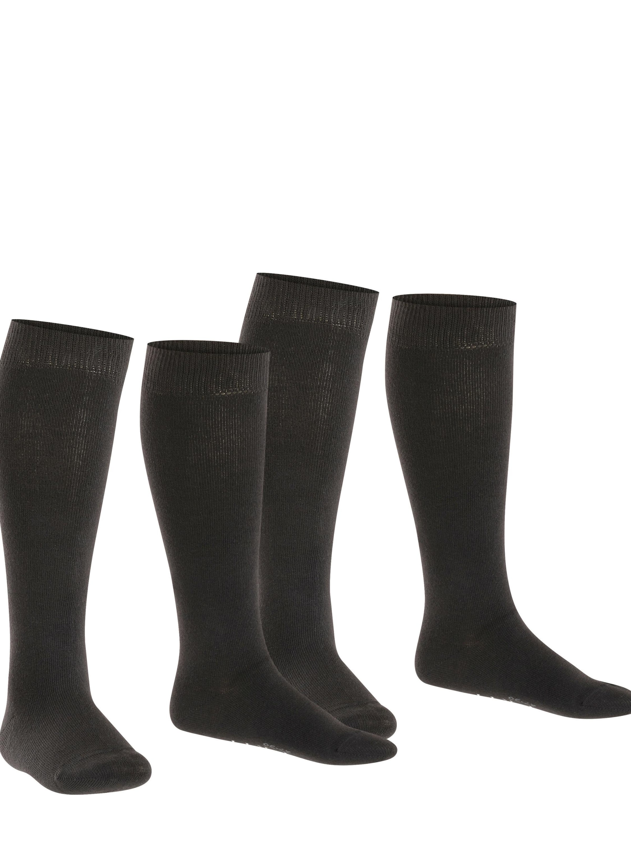 ESPRIT Socks 'Foot Logo 2-Pack' in Black