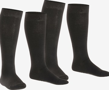 ESPRIT Socks 'Foot Logo 2-Pack' in Black: front