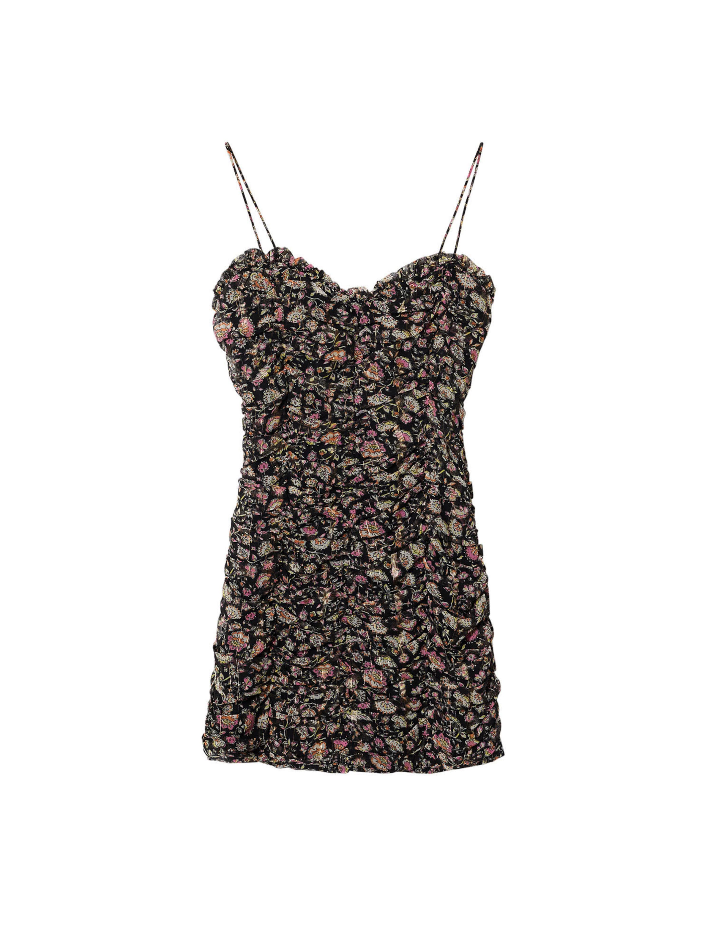 MANGO Лятна рокля 'Lamare' в черно: отпред