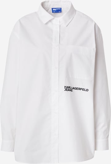 KARL LAGERFELD JEANS Bluse i sort / hvid, Produktvisning