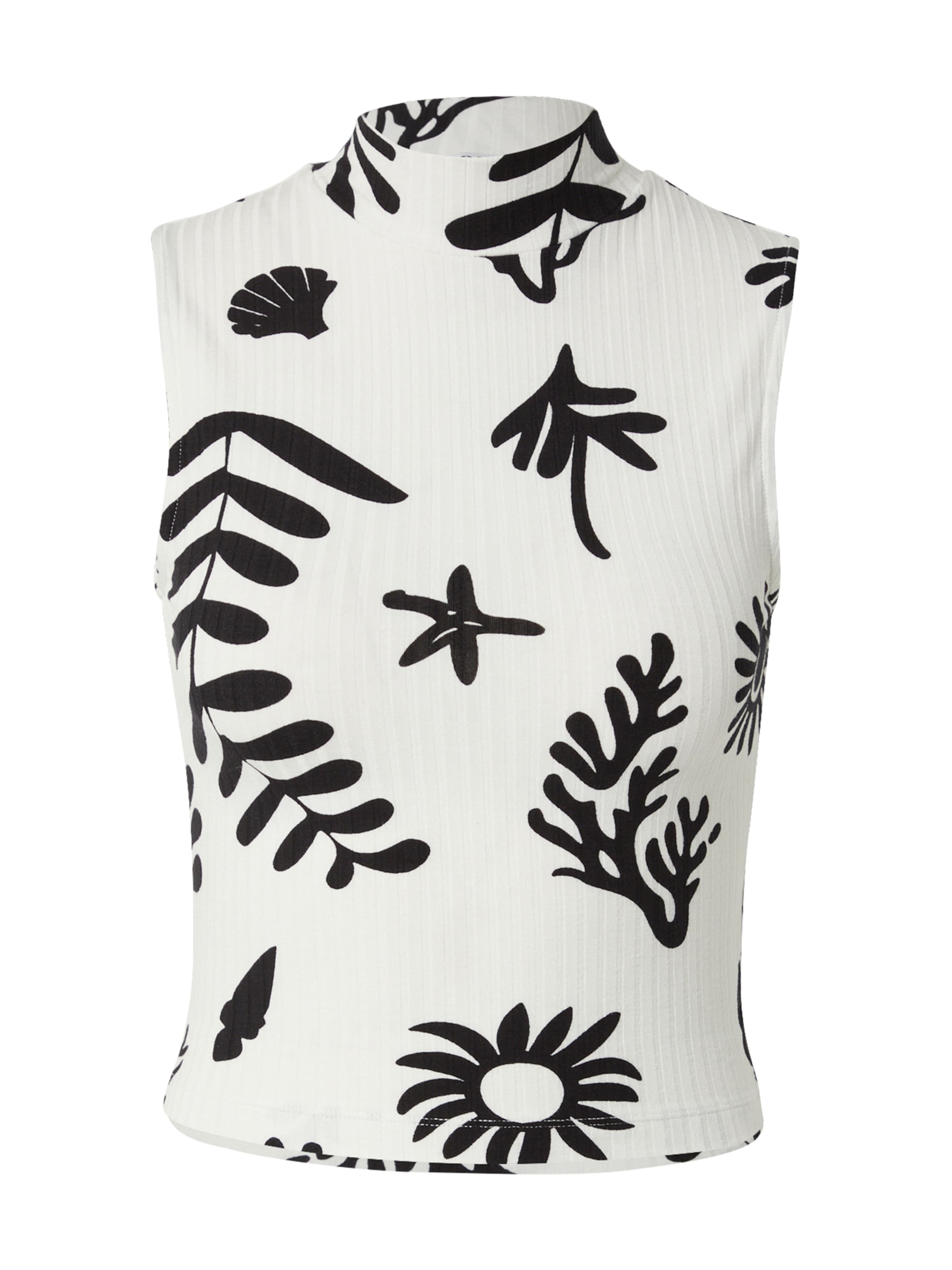 EDITED Topp &#x27;Kaori &#x27;, värv must: eest vaates