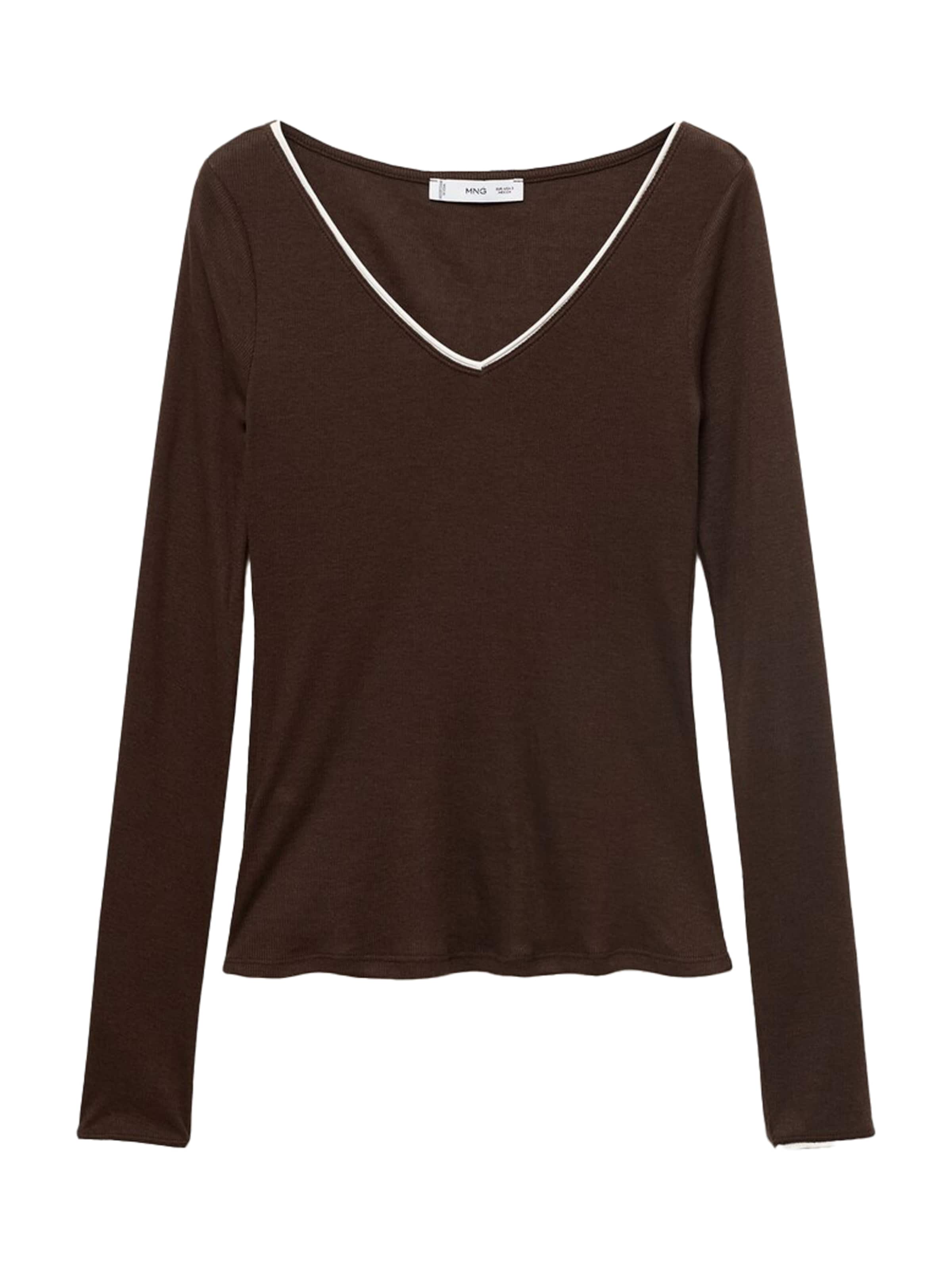 Maglietta 'JANET' di MANGO in marrone: frontale