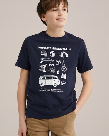 WE Fashion Shirt in Blue: front