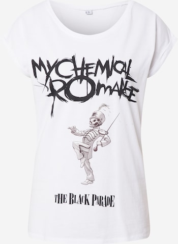 Merchcode Shirt 'My Chemical Romance' in Wit: voorkant