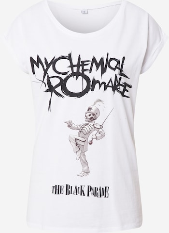 Tricou 'My Chemical Romance' de la Merchcode pe alb: față