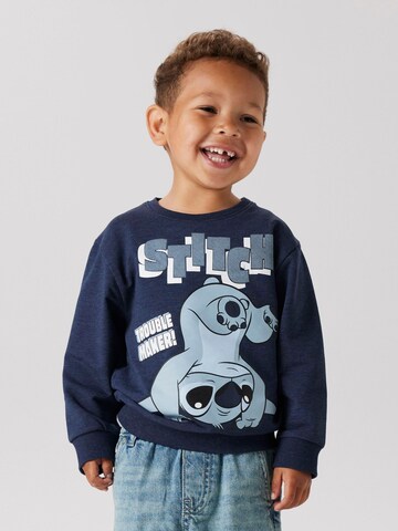 NAME IT Sweatshirt 'Stitch' in Blue: front