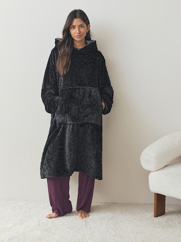 Next Badkappa lång i svart: framsida