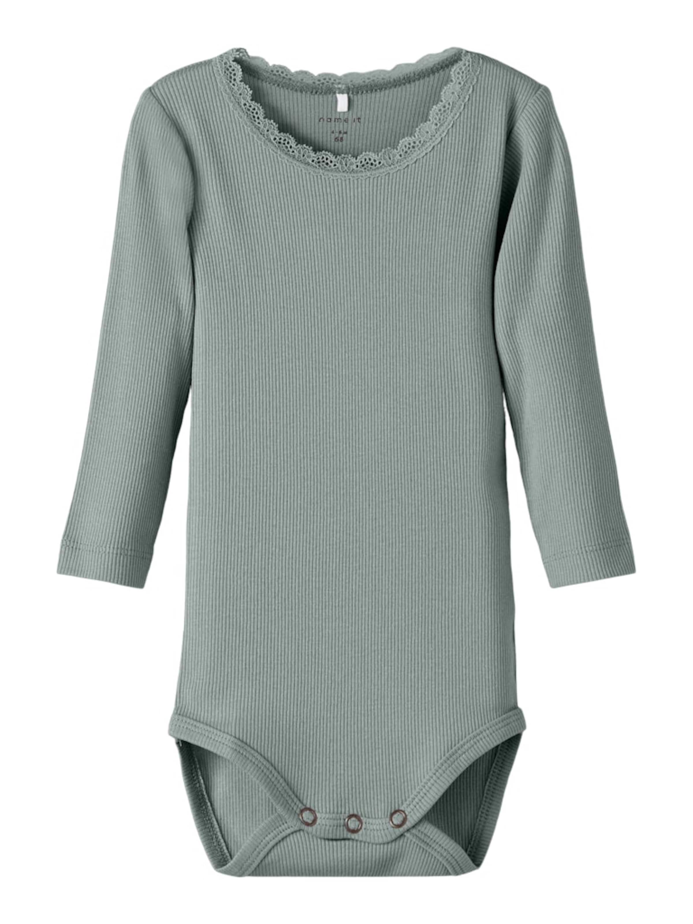 NAME IT Romper/Bodysuit 'NBFKab' in Grey: front