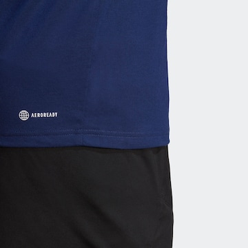 ADIDAS PERFORMANCE - Camisa funcionais 'Train Essentials Feelready' em azul