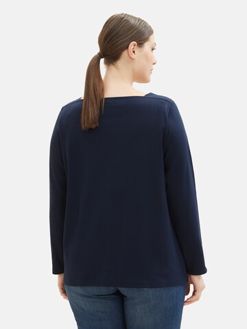 Tom Tailor Women + Shirt in Blau