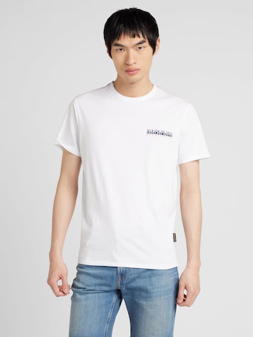 NAPAPIJRI T-Shirt 'S-GRAS' in Weiß
