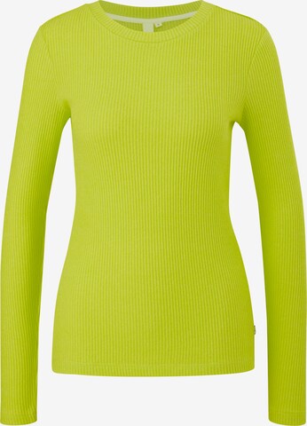 QS Shirt in Groen: voorkant