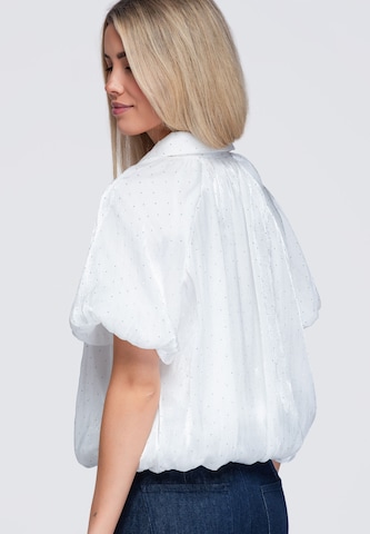 Ombre Blouse in Wit