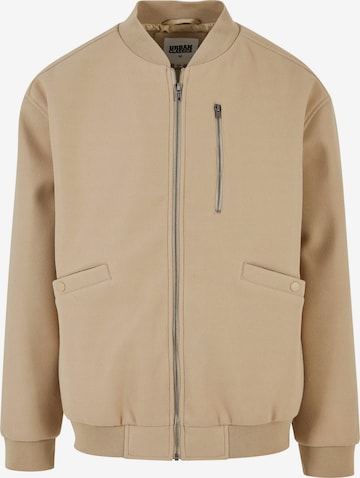 Urban Classics Between-Season Jacket in Beige: front