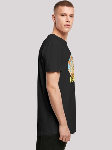 T-Shirt 'Familie Feuerstein The Flintstones' F4NT4STIC en noir