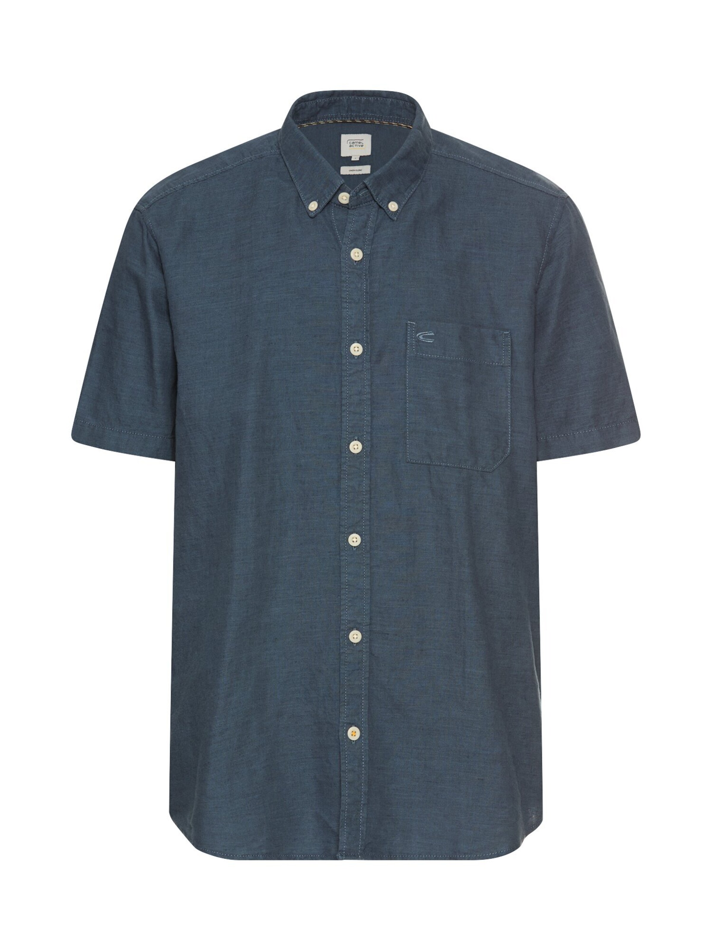 CAMEL ACTIVE Button Up Shirt in Blue: front