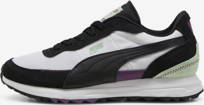 PUMA Baskets basses 'Road Rider' en violet foncé / noir / blanc, Vue avec produit