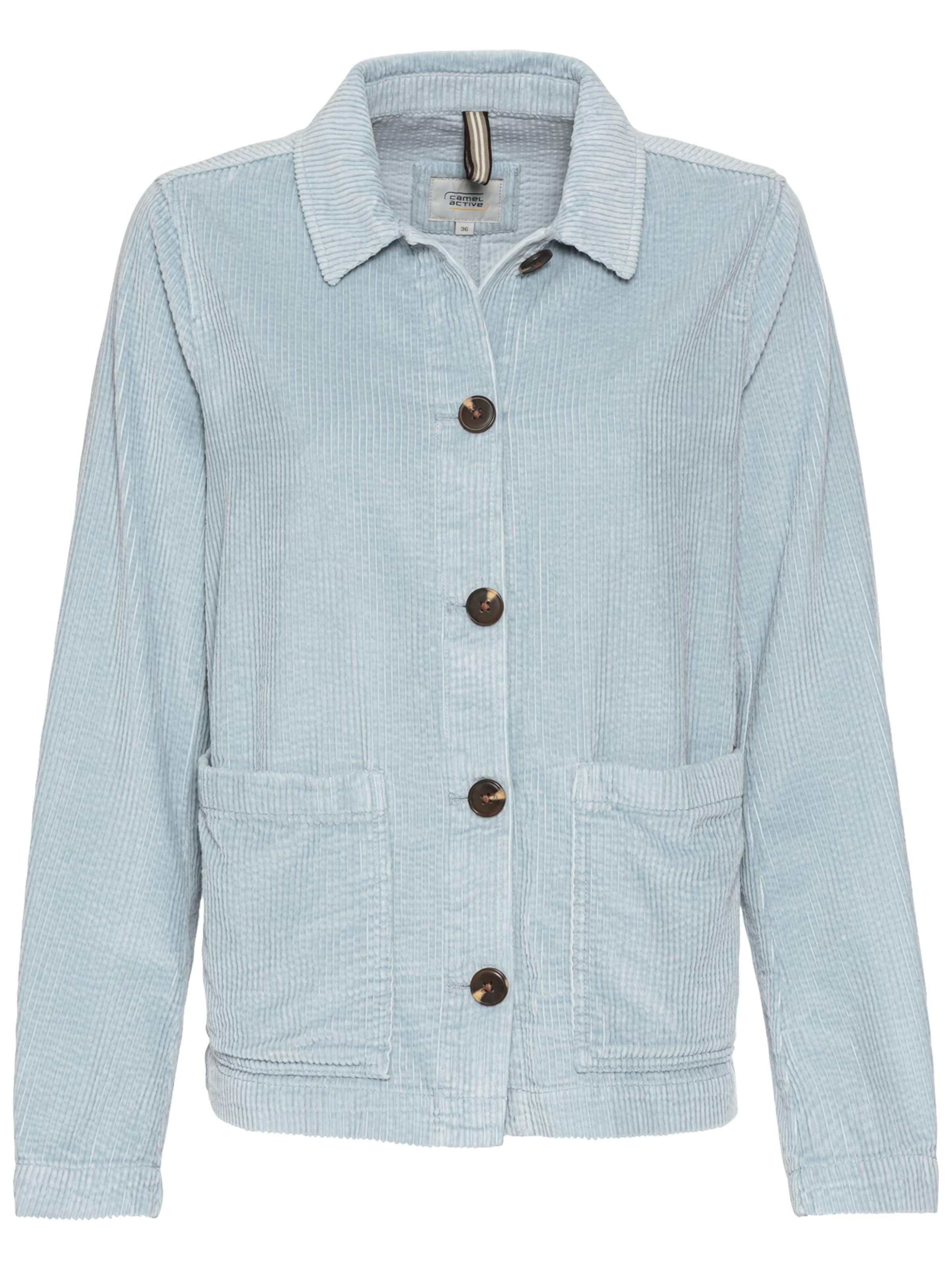 CAMEL ACTIVE Cordjacke aus reiner Baumwolle in Blau: Vorderseite