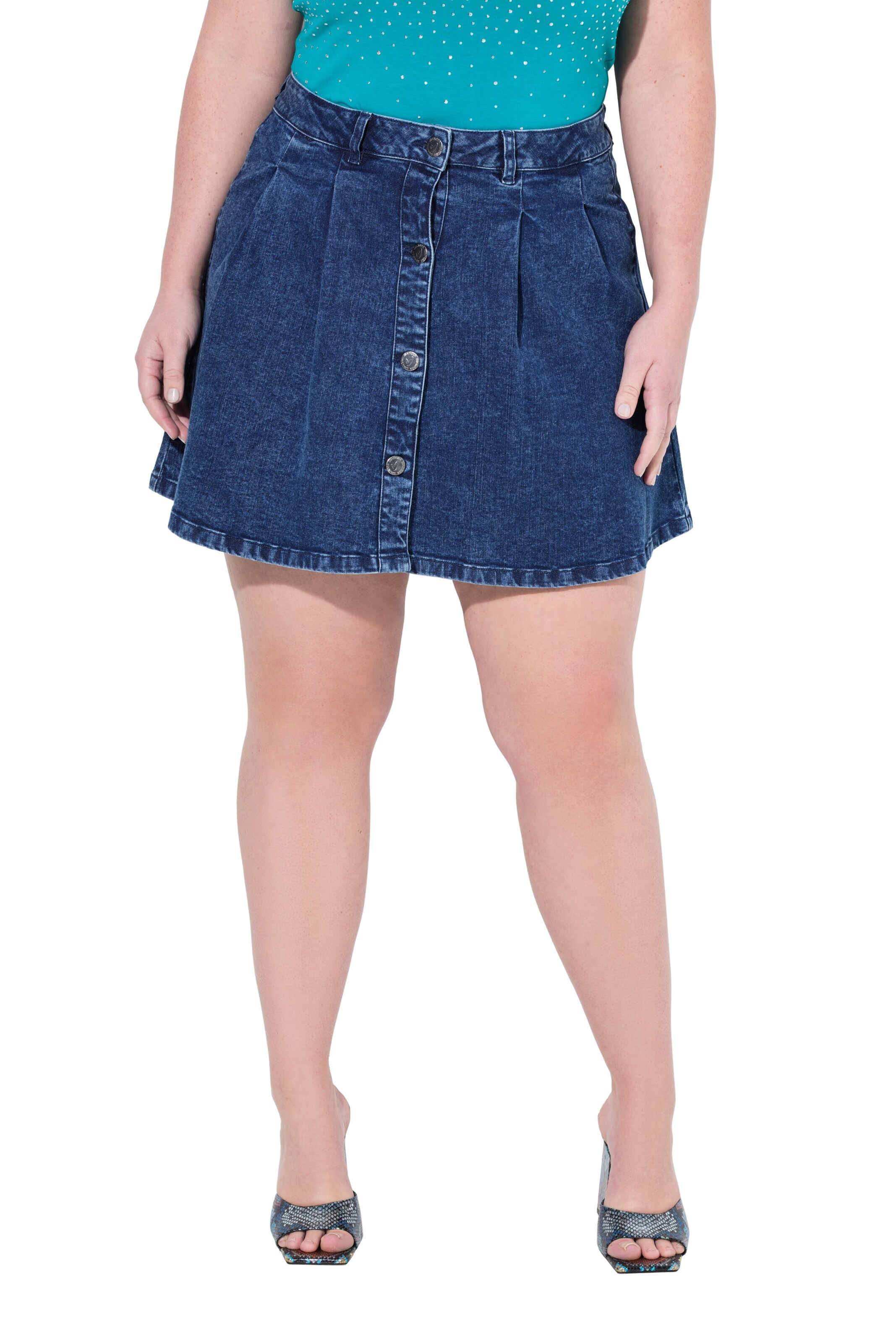 MIAMODA Rock in Blau: Vorderseite