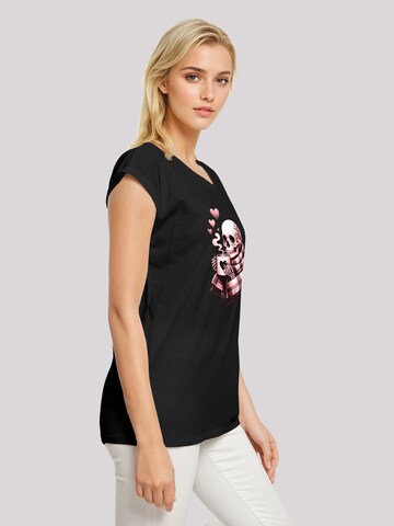 F4NT4STIC Shirt 'Cozy Winter Skelett' in Black