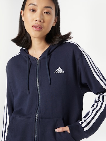 ADIDAS SPORTSWEAR Sportsweatjacka 'Essentials' i blå