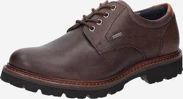 Chaussure à lacets SIOUX en marron : devant