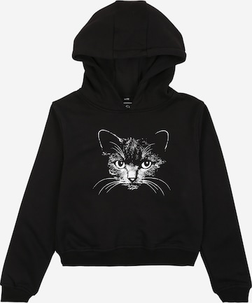 Mister Tee Regular fit Sweatshirt 'Black Cat' in Black