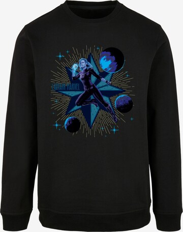 ABSOLUTE CULT Sweatshirt 'The Marvels - Cpt Marvel Star' in Zwart: voorkant