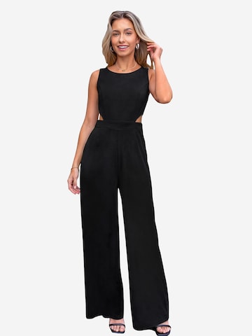 Cupshe Jumpsuit 'Waist cutout' in Black: front