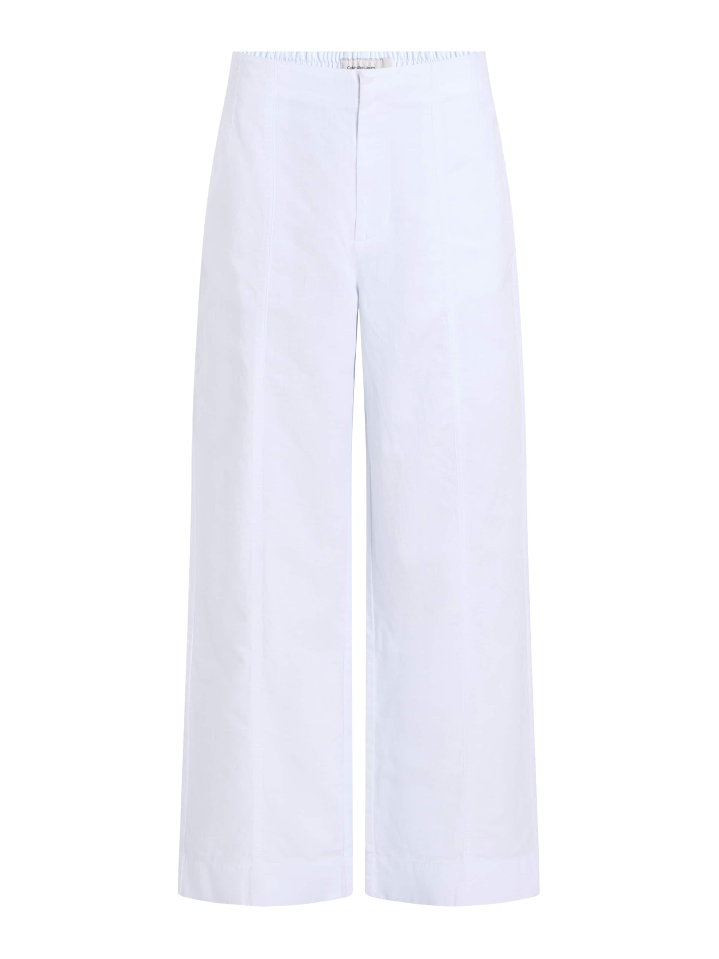 Loosefit Pantaloni di Calvin Klein Jeans in bianco: frontale