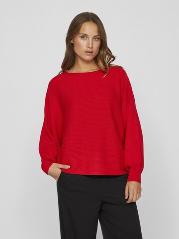 VILA Sweater in Red: front