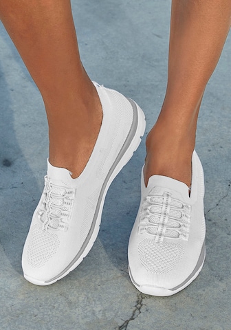 LASCANA - Sapatilhas slip-on em branco